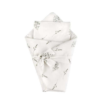 Pościel Niemowlęca Rożek 2 w 1 Zielone Gałązki