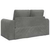 Sofa Bed Ciemnoszary 148 x 71 x 83 cm Aksamit