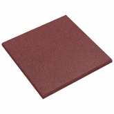 Płytki ochronne przed upadkiem 6 pcs czerwony 50 x 50 cm Guma