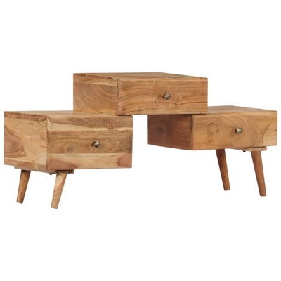vidaXL Szafka pod TV, 108x30x49 cm, lite drewno akacjowe