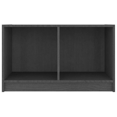 vidaXL Szafka pod TV, szara, 70x33x42 cm, drewno sosnowe
