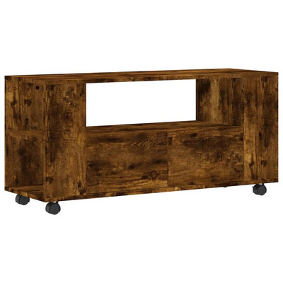 vidaXL Szafka pod TV, przydymiony dąb, 102x34,5x43 cm