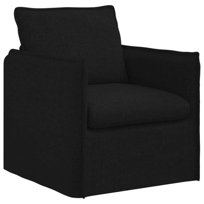 Sofa Czarny 75 x 82 x 85 cm tkanina