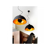 Lampa Wisząca Retro Loft Czarno Złota 40cm E27 Abruzzo Geo