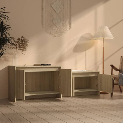 vidaXL Szafka pod TV, dąb sonoma, 146,5x35x50 cm