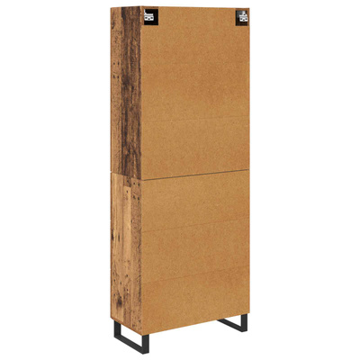 Highboard 2 szt. Stare drewno 69,5 x 34 x 180 cm