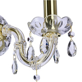 Kryształowy kinkiet ścienny MARIA TERESA 1x E14 złoty - elegancka lampa ścienna glamour