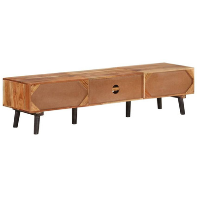 vidaXL Szafka pod TV, 145x35x35 cm, lite drewno akacjowe