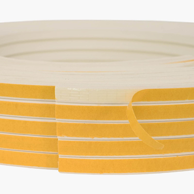 Samoprzylepna uszczelka okienna Biały 15 x 8 mm 100 m Guma EPDM