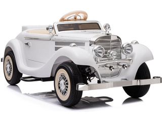 Auto Na Akumulator Mercedes Benz 540K Klasyk Premium Światła LED MP3 Biały