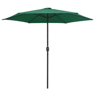 Parasol ogrodowy na aluminiowym słupku, 270x246 cm, zielony