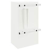 skrzynka na listy z przechowywaniem Biały 30 x 20 x 55 cm Stal