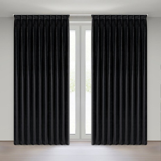 Zasłona Melanie czarna 125x270