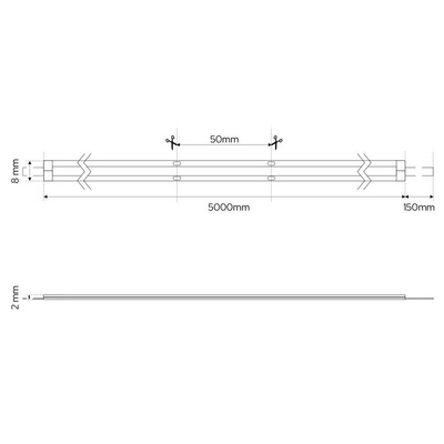 Taśma NASTRO LED COB 12W 4000K NW barwa neutralna, DC 12V, 480LED/m, IP22 CRI>90, 5m rolka, EDO777649 EDO Solutions