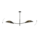 Lampa sufitowa LOTUS 2 BLACK/GOLD