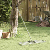 Rake leveling do ogrodu Srebrny 75 x 25 x 6 cm Stal nierdzewna