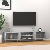 vidaXL Szafka pod TV, szarość betonu, 180x31,5x40 cm