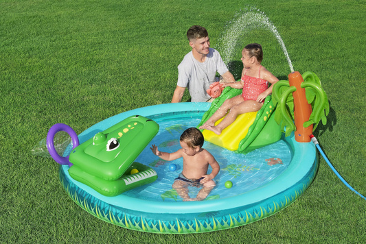 Dmuchany Plan Zabaw Krokodyl 224 x 181 x 72 cm Bestway 53166