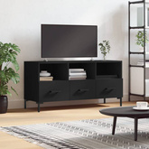 Szafka pod TV, czarna, 102x36x50 cm, materiał drewnopochodny vidaXL