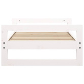 vidaXL Legowisko dla psa, białe, 75,5x55,5x28 cm, lite drewno sosnowe model standard