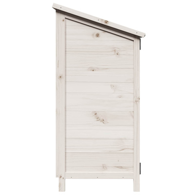 Shed ogrodowy Biały 59 x 56 x 113,5 cm Drewno Świerkowe