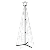 vidaXL Choinka stożkowa, 200 kolorowych diod LED, 70x180 cm