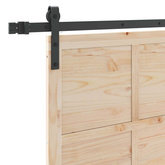Drzwi przesuwne naturalny 80 x 208 cm Lite drewno sosnowe