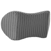 Poduszka pod plecy Szary Pianka z pamięcią 47,5 x 23 x 12 cm