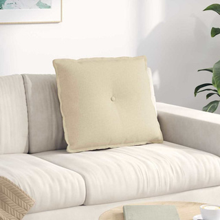 Poduszka na plecy Kremowy 60 x 19 x 50 cm tkanina