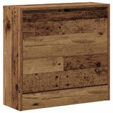 Szafka na buty z półką z drzwiami Stare drewno 60 x 21 x 57 cm
