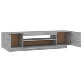 vidaXL Szafka TV z oświetleniem LED, szary dąb sonoma, 160x35x40 cm