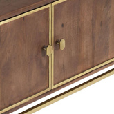 vidaXL Szafka pod TV, 120x30x46 cm, lite drewno mango