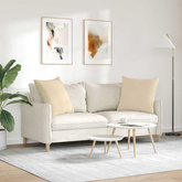 Poduszki na sofę 2 pcs Kremowy 80 x 80 cm tkanina