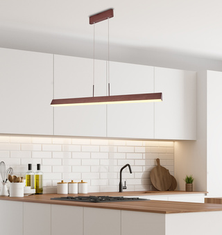 Lampa wisząca LED liniowa COCONUT - minimalistyczna lampa nad stół