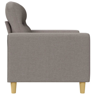 Sofa 3-osobowa, kolor taupe, 180 cm, tapicerowana tkaniną