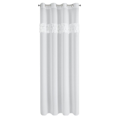 Firana Roses biała 140x250