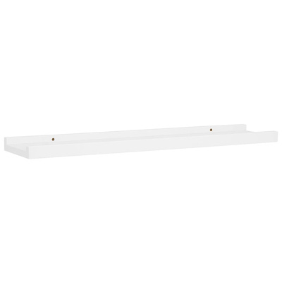 vidaXL Półki ścienne na zdjęcia, 2 szt., białe, 60x9x3 cm, MDF