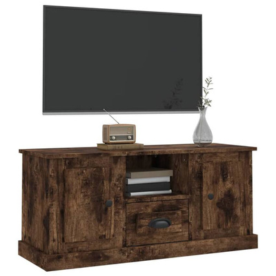 Szafka pod TV, przydymiony dąb, 100x35,5x45 cm vidaXL