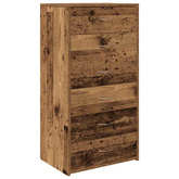 Komoda z 6 szufladami, stare drewno, 50x34x96 cm