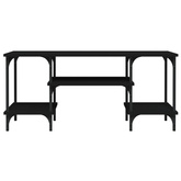 vidaXL Szafka pod TV, czarna, 102x35x45,5 cm, materiał drewnopochodny