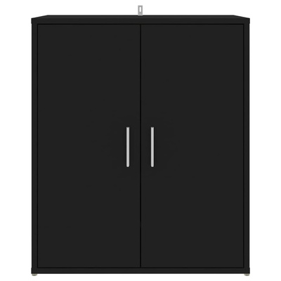 Szafka na buty, czarna, 60x35x70 cm, materiał drewnopochodny