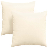 Poduszki na sofę 2 pcs Kremowy 80 x 80 cm Tkanina sztruksowa