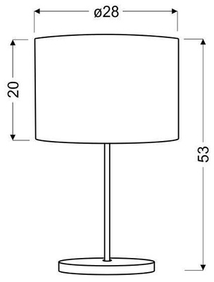 Lampka stołowa szara/chrom Manhattan 41-55029