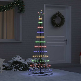 Choinka świąteczna LED z podstawą Wielokolorowe 184.5 cm Metal