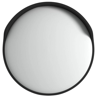 vidaXL Wypukłe lustro drogowe, czarne, Ø60 cm, poliwęglan