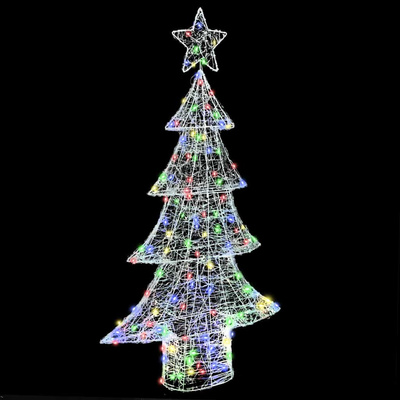 Choinka z 160 diodami LED Wielokolorowe 150 cm Akryl
