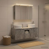 Zestaw Szafek Łazienkowych 4 szt. Betonowy szary