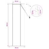 Roleta brązowy 50 x 160 cm Bambus