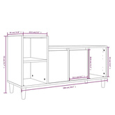vidaXL Szafka pod TV, biała, 100x35x55 cm, materiał drewnopochodny model standard