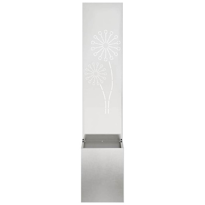 Ekran zapewniający prywatność w ogrodzie Srebrny 32 x 150 cm